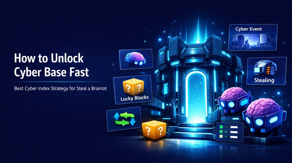 How to Unlock Cyber Base Fast in Steal a Brainrot: Best Cyber Index Methods