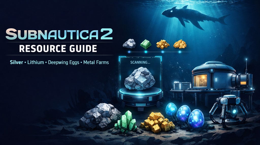 Subnautica 2 Resource Guide: Best Locations for Silver, Lithium, Deepwing Eggs, Metal Farms, and Late-Game Materials