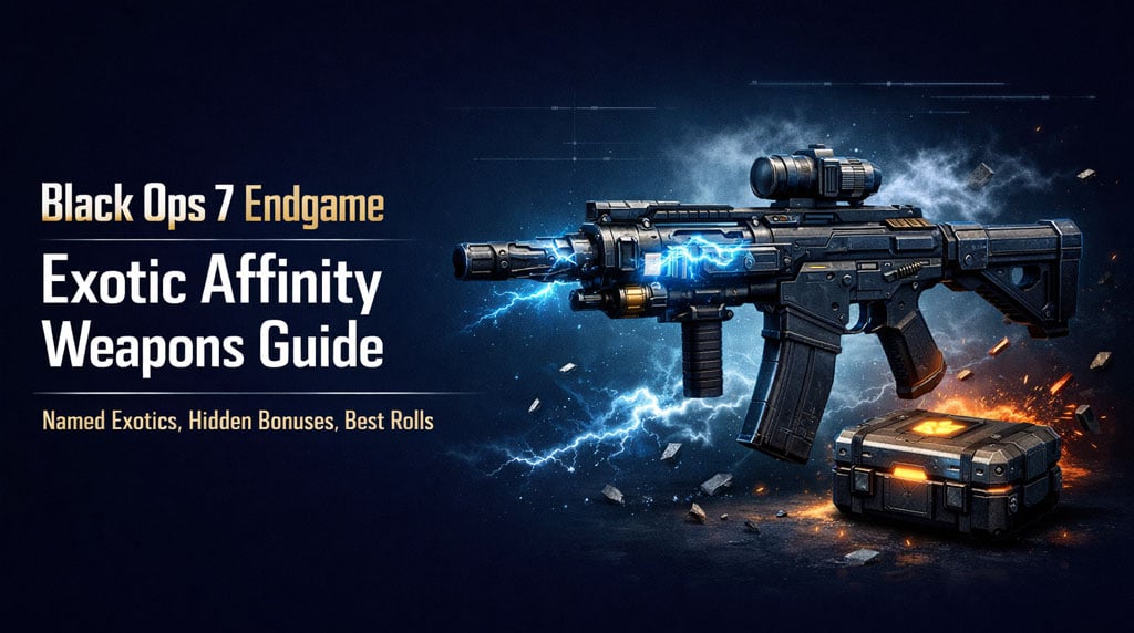 Black Ops 7 Endgame Exotic Affinity Weapons Guide: Best Bonuses, Full Weapon List, and Farming Tips