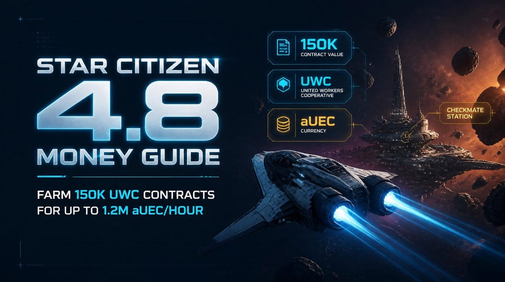 Star Citizen 4.8 aUEC Fast Farming with Refueling Ambush Contracts