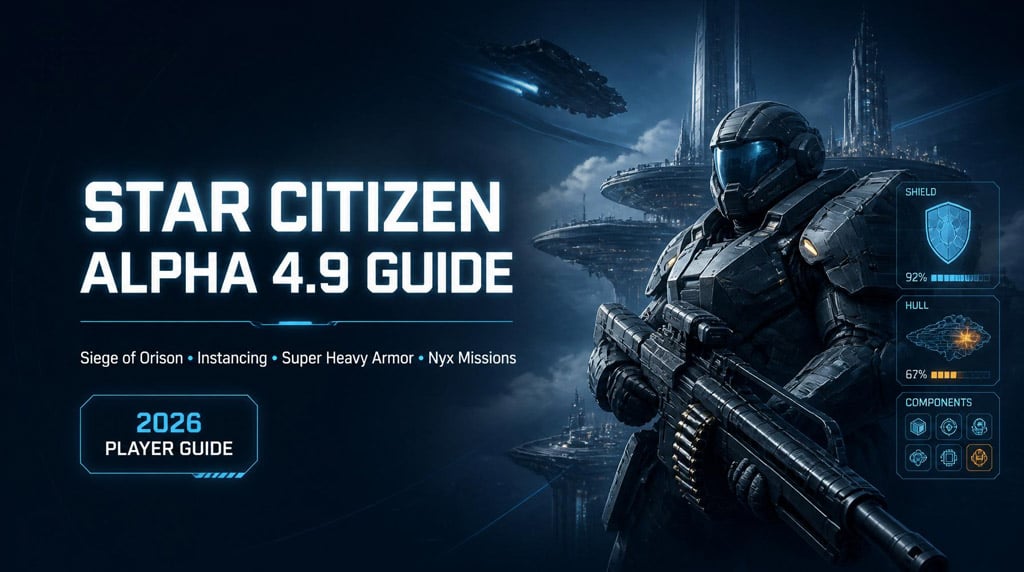 Star Citizen Alpha 4.9 Update: Siege of Orison, Instancing, Super Heavy Armor, Nyx Missions and Fuel Changes