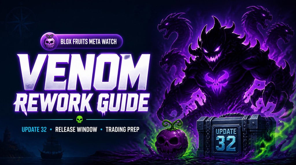 Blox Fruits Venom Rework Guide: Release Window, Update 32 Prep, and Trading Strategy