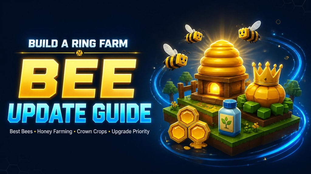 Build A Ring Farm Bee Update Guide: Best Bees, Honey Farming, Crown Crops, Bundles, and Upgrade Priority