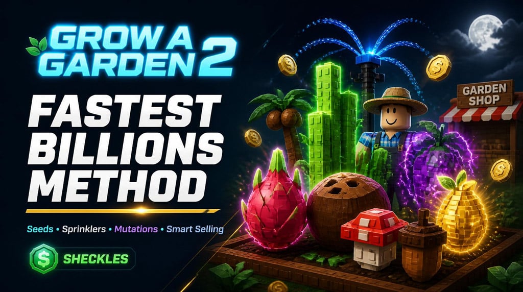 Grow a Garden 2 Sheckles Farming Guide: Fastest Way to Make Billions After the Nerf