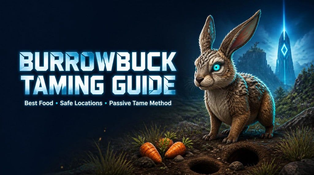 ARK Survival Ascended Burrowbuck Taming Guide: Best Food, Locations, and Safe Passive Tame Method