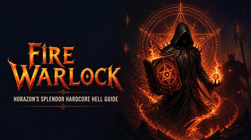 Diablo 2 Resurrected Fire Warlock Horazon Splendor Endgame Guide for Hardcore Hell