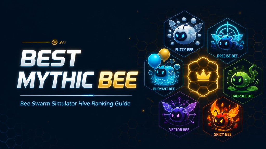 Bee Swarm Simulator Best Mythic Bee: Ranked for Every Hive