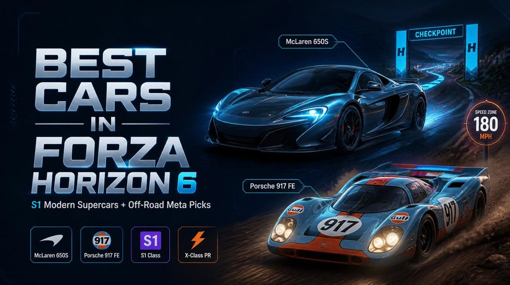 Best Cars in Forza Horizon 6: S1 Modern Supercars and Off-Road Meta Guide