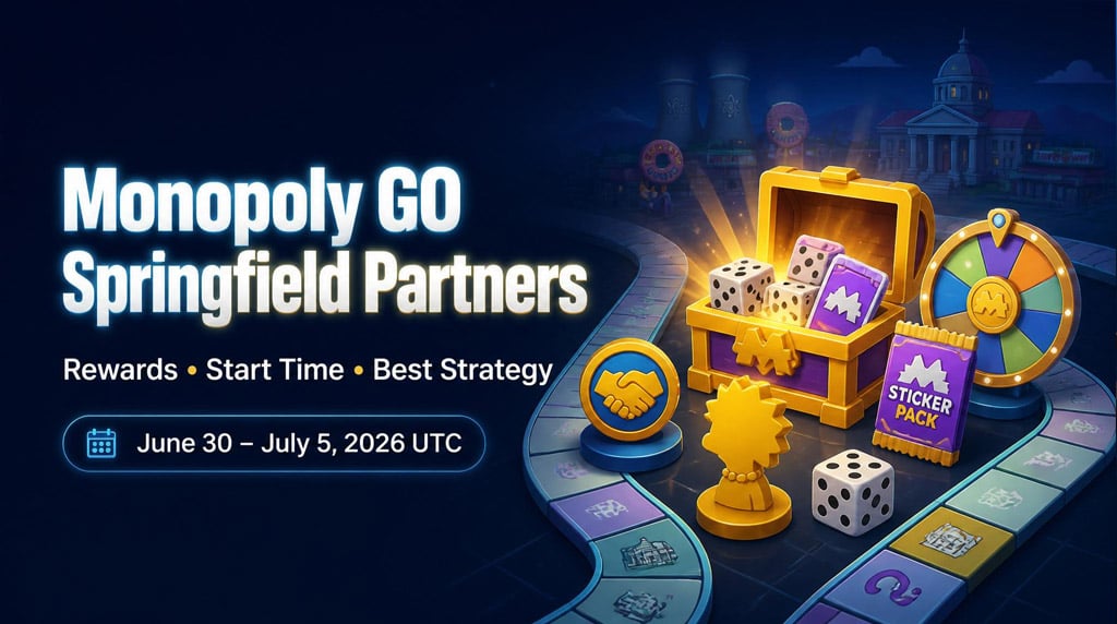 Monopoly GO Springfield Partners Event (June 30): Rewards, Start Time, Best Strategy