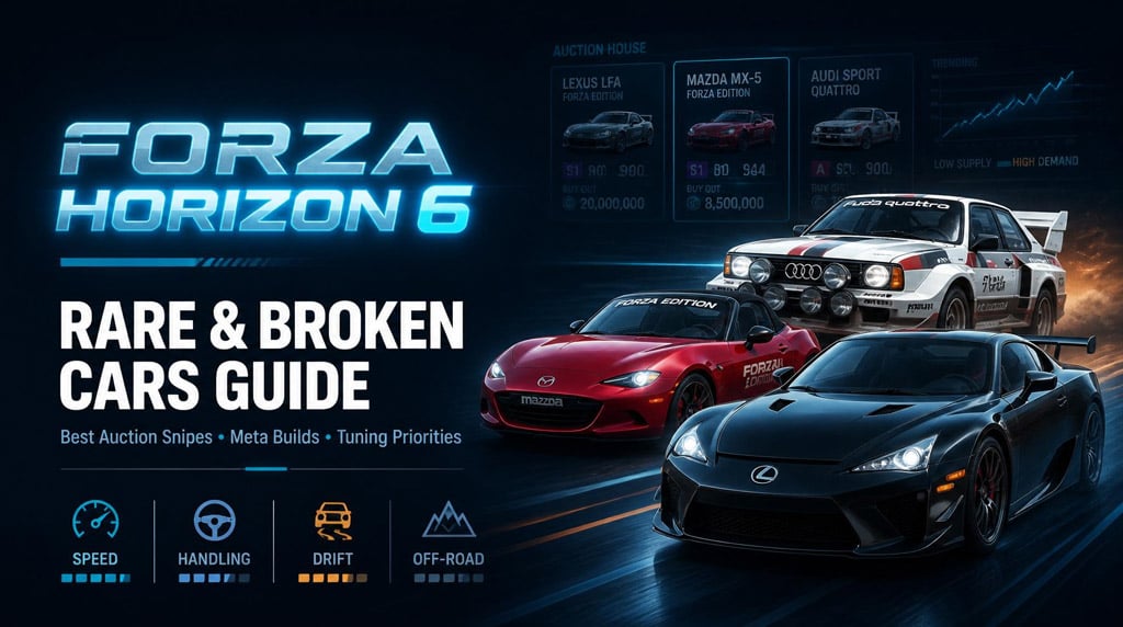 Forza Horizon 6 Rare Cars Guide: Best Auction Snipes and Most Broken Cars to Own