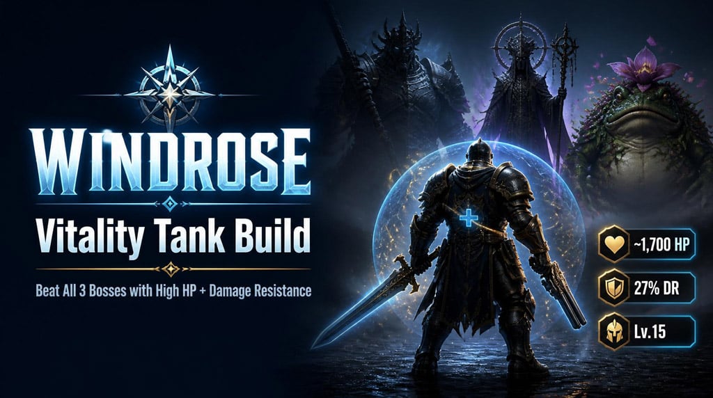 Windrose Vitality Tank Build Guide: Best Damage Resistance Setup to Beat All Three Bosses
