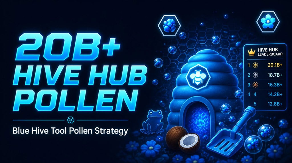 How to Make 20B+ Pollen in Hive Hub as a Blue Hive in Bee Swarm Simulator