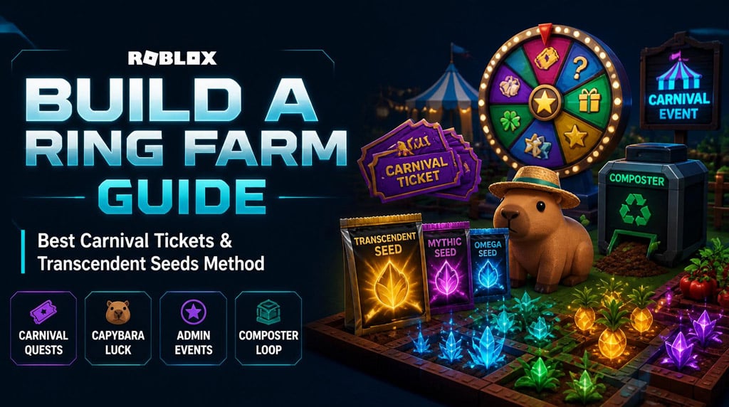 Build A Ring Farm Carnival Tickets & Transcendent Seeds Guide: Best Fast Farming Methods
