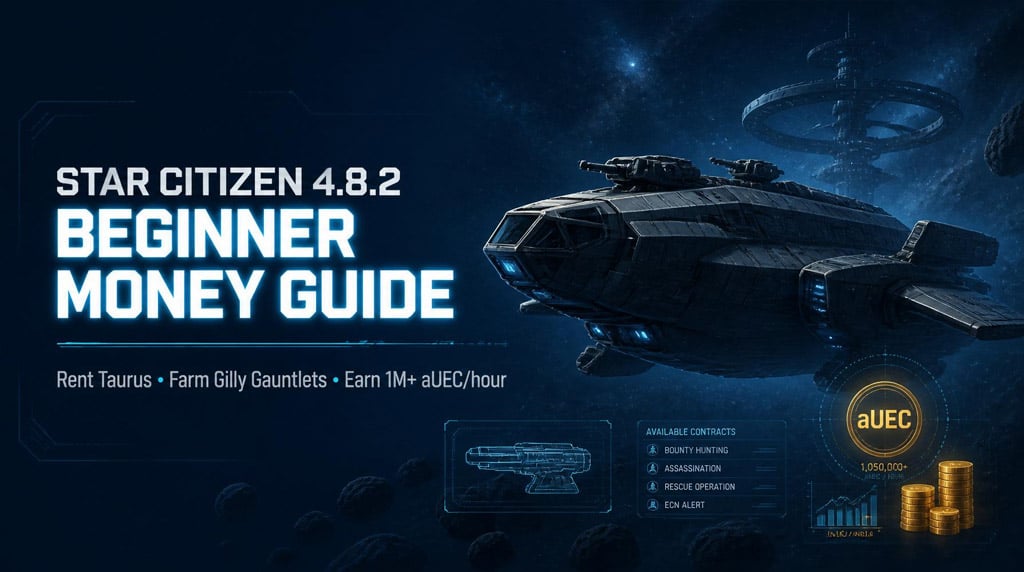 Star Citizen 4.8.2 aUEC Guide: Beginner Combat Gauntlet Route for Money