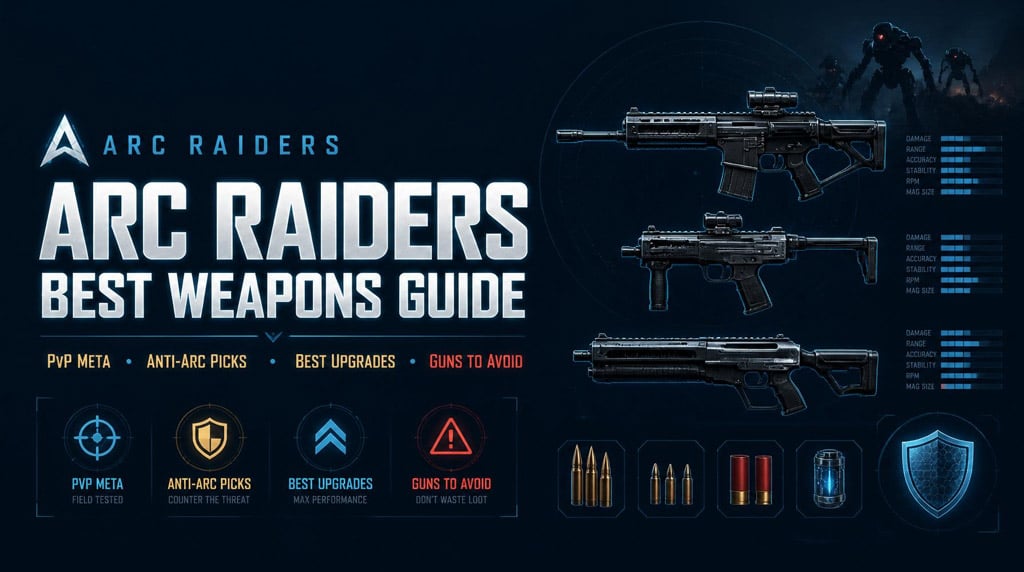 Arc Raiders Best Weapons Guide: PvP Meta, Anti-Arc Picks, Upgrades, and Guns to Avoid