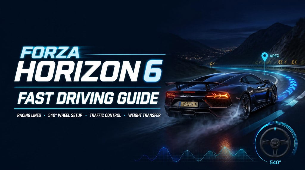 Forza Horizon 6 Driving Guide: How to Drive Faster, Avoid Traffic, and Fix Wheel Handling