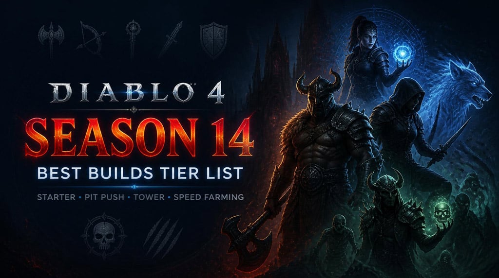 Diablo 4 Season 14 Best Builds Tier List: Best Starter, Endgame, Pit, Tower, and Speed Farming Builds