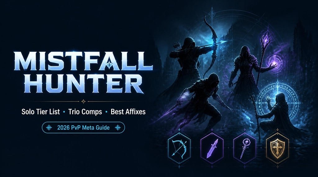 Mistfall Hunter Class Tier List Guide: Best Solo Classes, Trio Comps, and Affixes