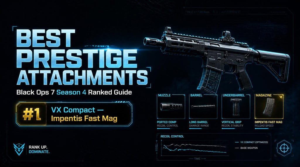 Best Black Ops 7 Season 4 Prestige Attachments Ranked: VX Compact, KRS, Cberus, Grimhawk