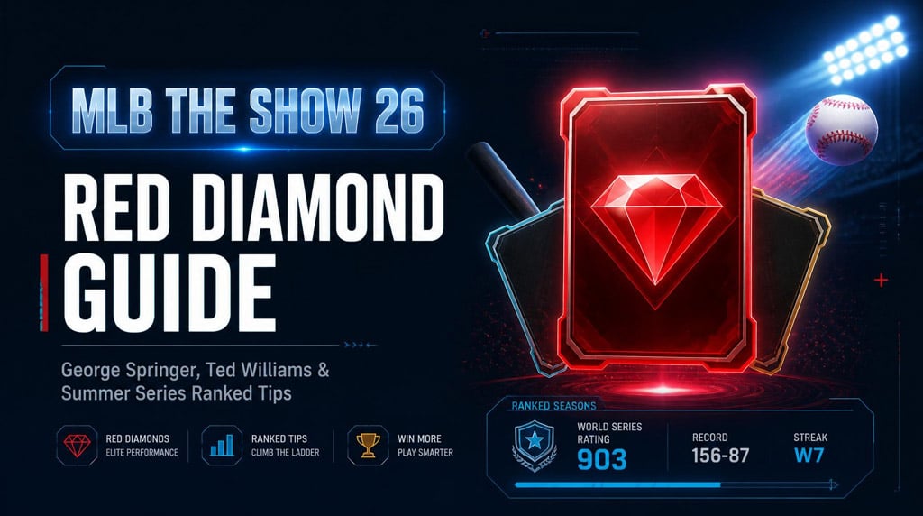 MLB The Show 26 George Springer & Ted Williams: Best Red Diamond and Summer Series Cards to Use Now