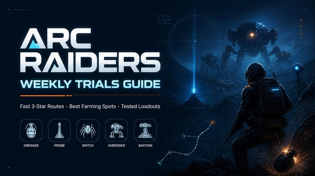 ARC Raiders Weekly Trials Guide: Fast 3-Star Routes, Farming Spots, and Loadouts