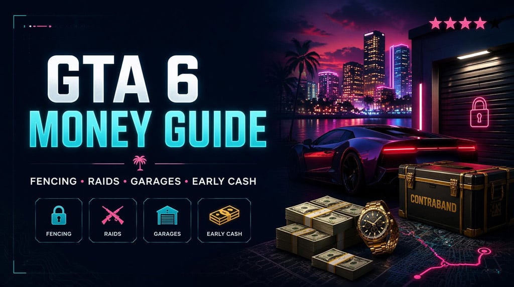 GTA 6 Money Making Guide: Best Early Cash Methods, Fencing, Raids, and Online Prep