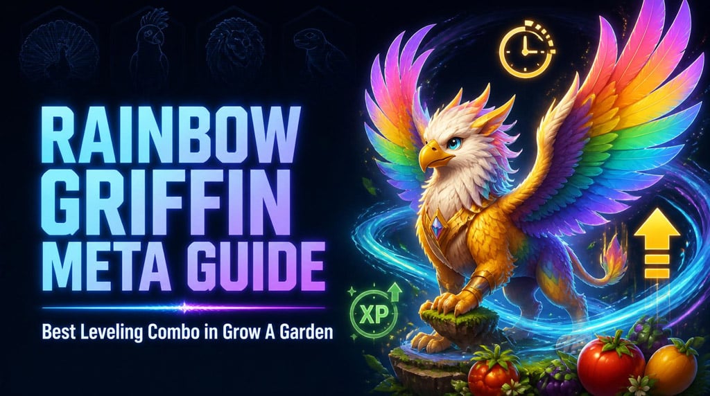 Grow A Garden Rainbow Griffin Meta Guide: Best Leveling Combos