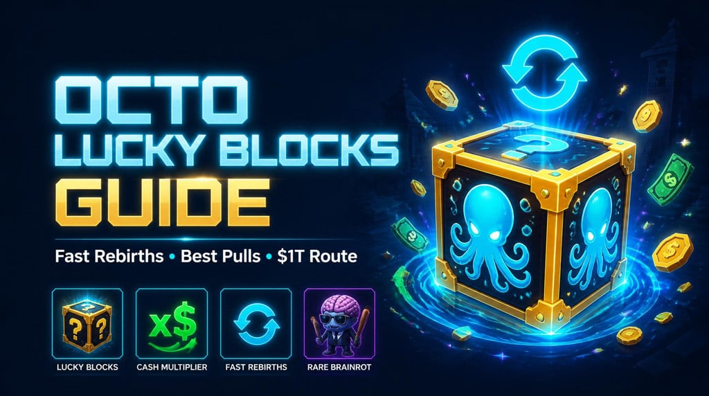 Steal a Brainrot Octo Lucky Blocks Guide: Fast Rebirths, Best Pulls, and $1T Route