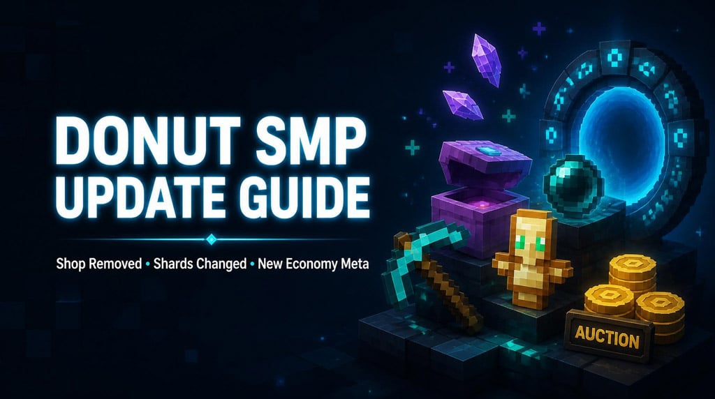 Donut SMP Update Guide: Shards Changed, Instant Teleports, and Best Money Methods