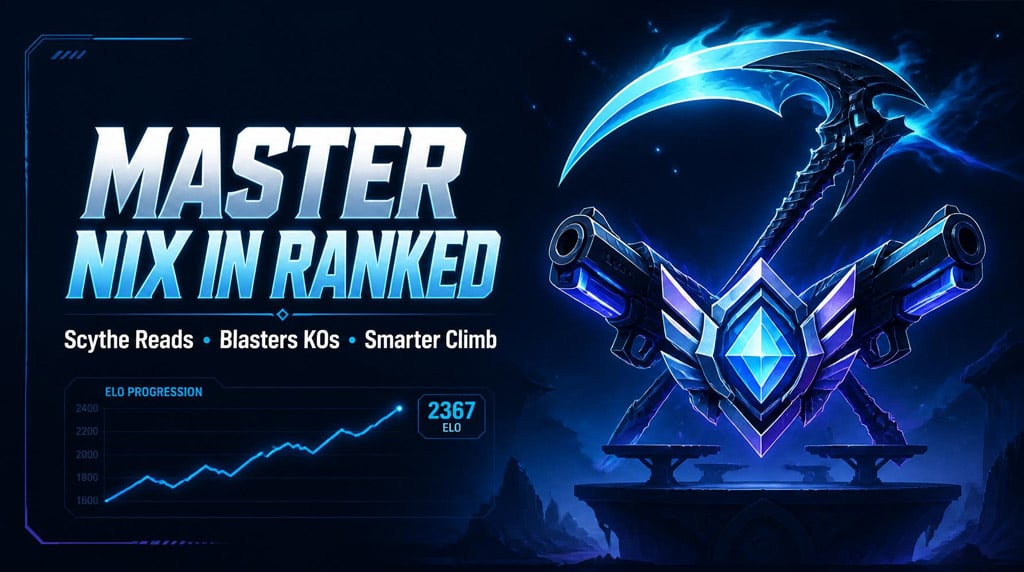How to Climb Ranked Brawlhalla Nix With Scythe Reads and Blasters KOs?