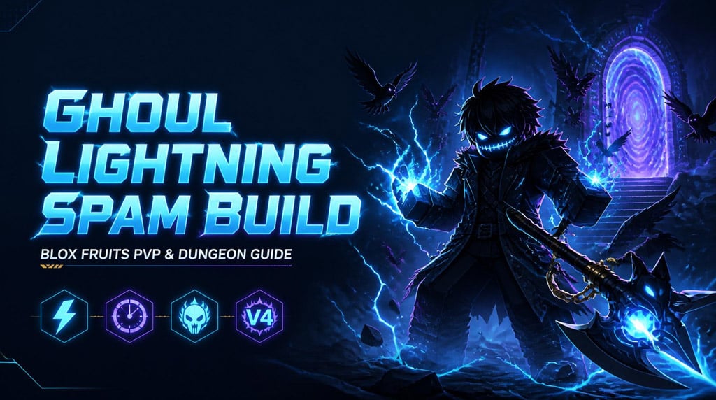 Ghoul Race Lightning Spam Build in Blox Fruits: Best PvP and Dungeon Setup