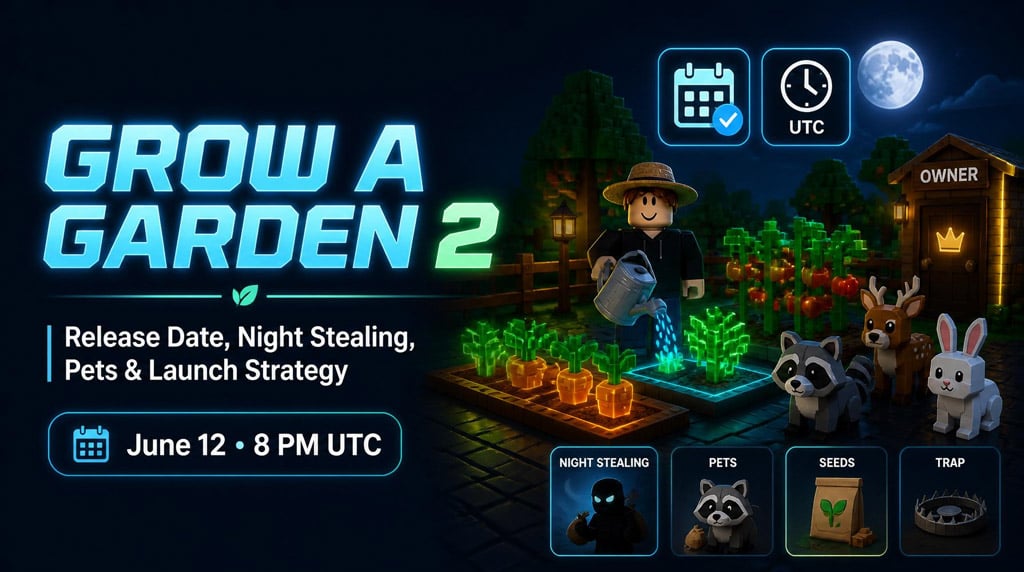 Grow a Garden 2 Release Date (June 12): Pets, Stealing, and Best Launch Strategy