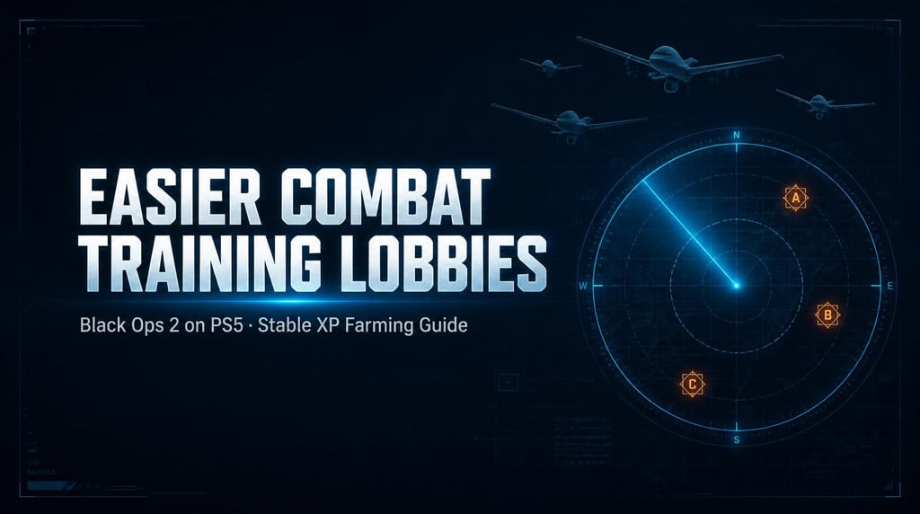 How to Get Easier Combat Training Bot Lobbies in Black Ops 2 on PS5 (XP Farming Guide)