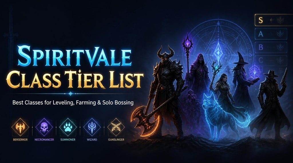 Spiritvale Class Tier List: Best Classes for Leveling, Solo Bossing, and Endgame