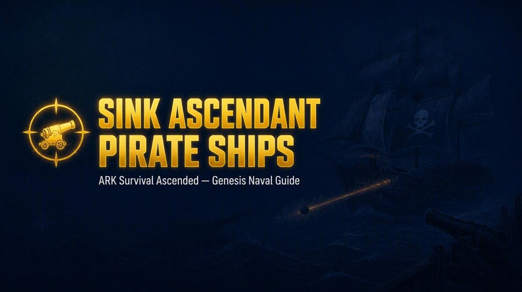 How to Sink Ascendant Pirate Ships on ARK Survival Ascended Genesis