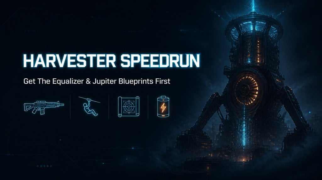 ARC Raiders Harvester Speedrun: The Equalizer & Jupiter Blueprints Farming Guides