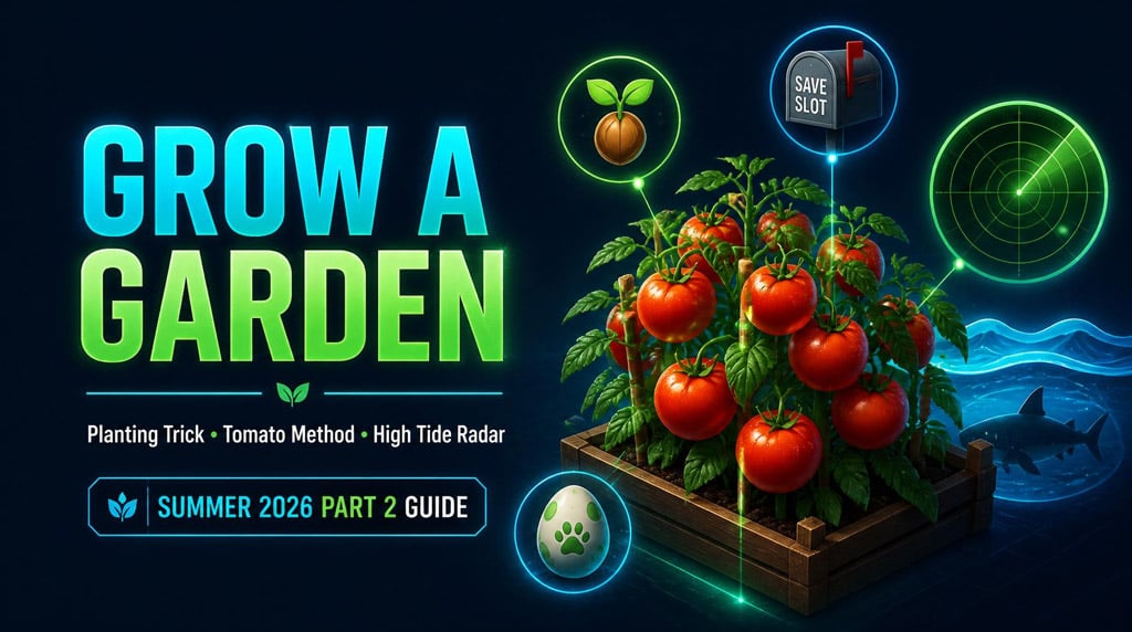 Grow a Garden Planting Trick Guide: Best Tomato Method, High Tide Radar Leak, Rewards