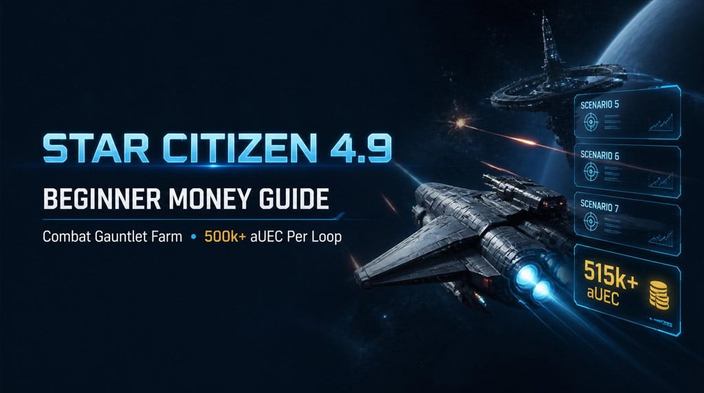 Star Citizen 4.9 Money Guide: Best Beginner Combat Gauntlet Farm for Millions of aUEC