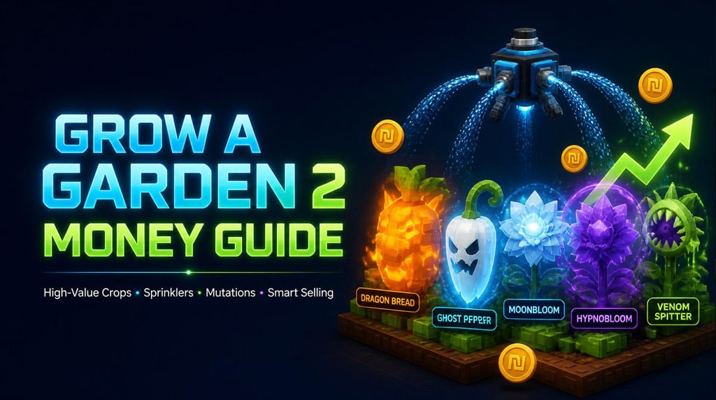 Grow a Garden 2 Money Guide: Fast Sheckles Farming with Dragon Bread, Sprinklers, and Mutations
