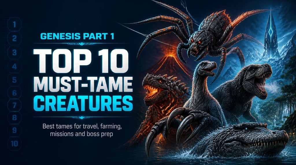 ARK: Survival Ascended Best Genesis Part 1 Tames: Top 10 Creatures Ranked