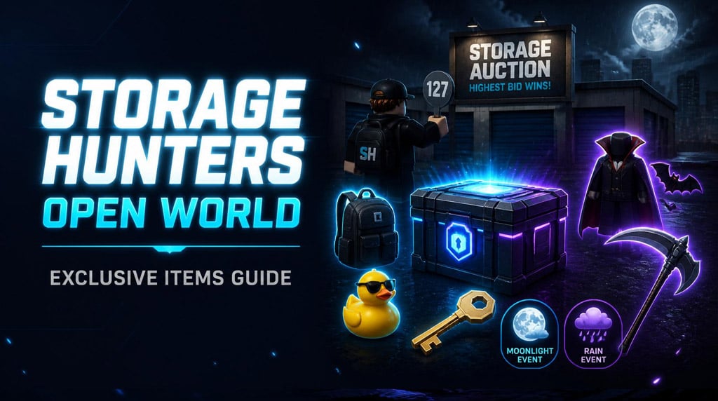 Storage Hunters Open World Exclusive Items Guide: All Locations, Events, Values, and Best Farming Route