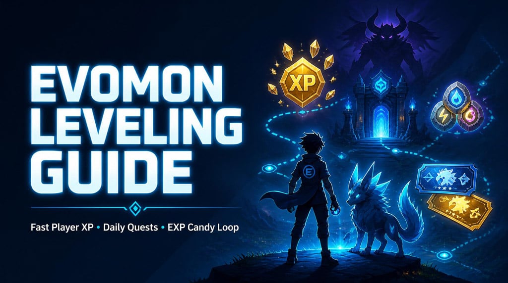 Evomon Leveling Guide: Fast Player XP Farm to Reach Level 60+