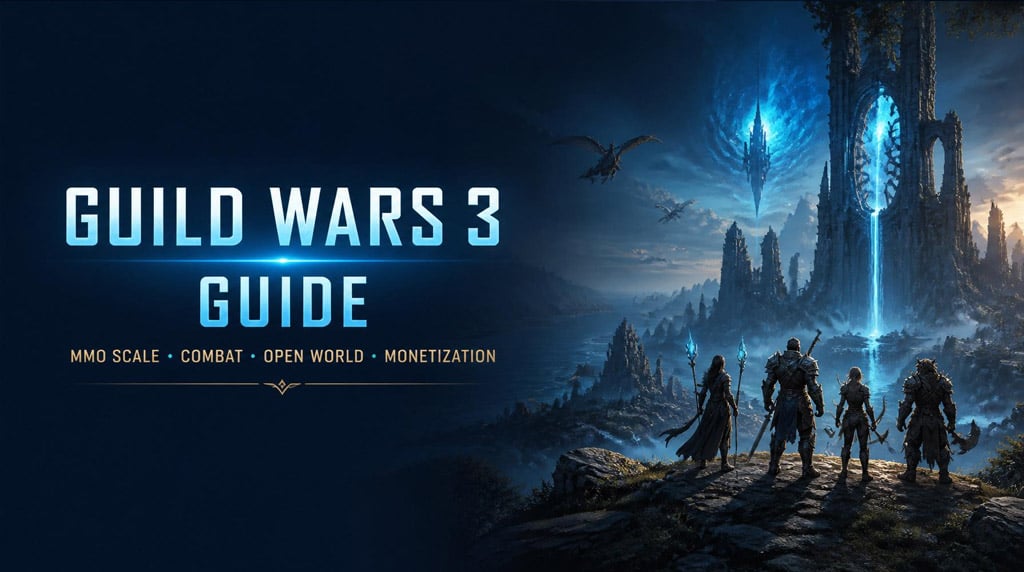 Guild Wars 3 MMO Design, Combat Scale, Monetization, Open World, and What Players Should Expect