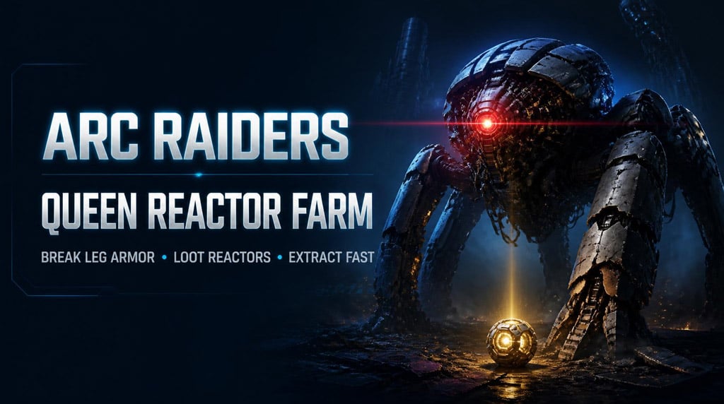 ARC Raiders Queen Reactor Farm Guide: Fast Leg Armor Method, Best Loadout, and Safe Extraction