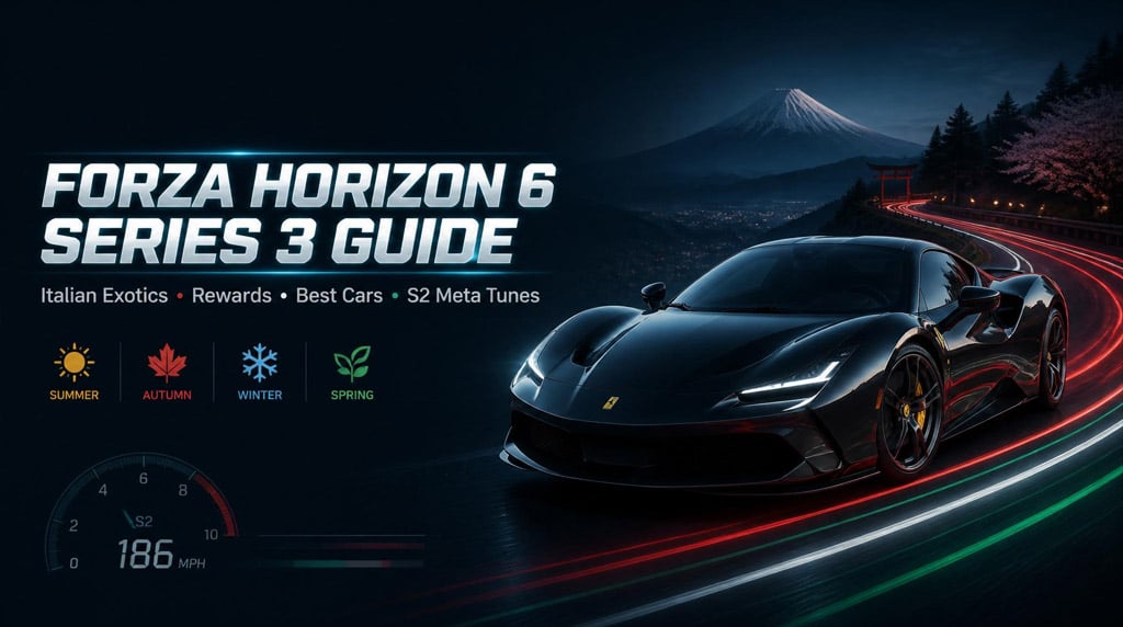 Forza Horizon 6 Series 3 Best Cars, Events, Italian Exotics Rewards & S2 Meta Tunes