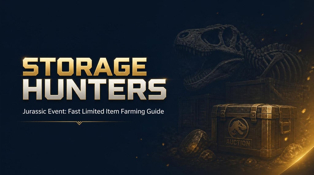 Storage Hunters Jurassic Update: Fast Limited Item Farming Guide
