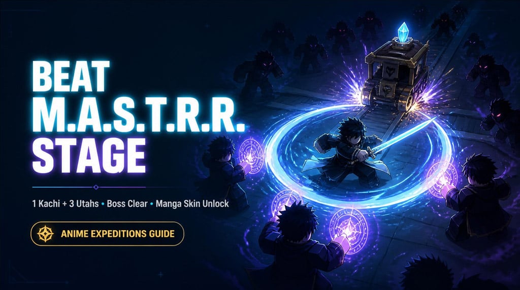 Anime Expeditions Beat M.A.S.T.R.R. Stage: Cursed Student Manga Skin Guide