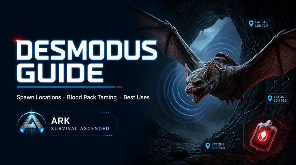 ARK Survival Ascended Desmodus Spawn Locations, Taming Method, and Best Uses