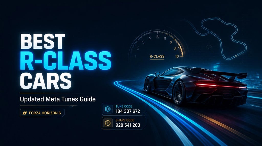 Best R-Class Cars in Forza Horizon 6: Updated Meta Tunes Guide