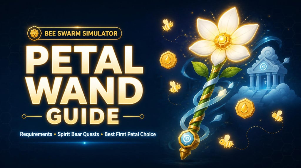 Bee Swarm Simulator Petal Wand Guide: Requirements, Spirit Bear Quests, and Best First Spirit Petal Choice